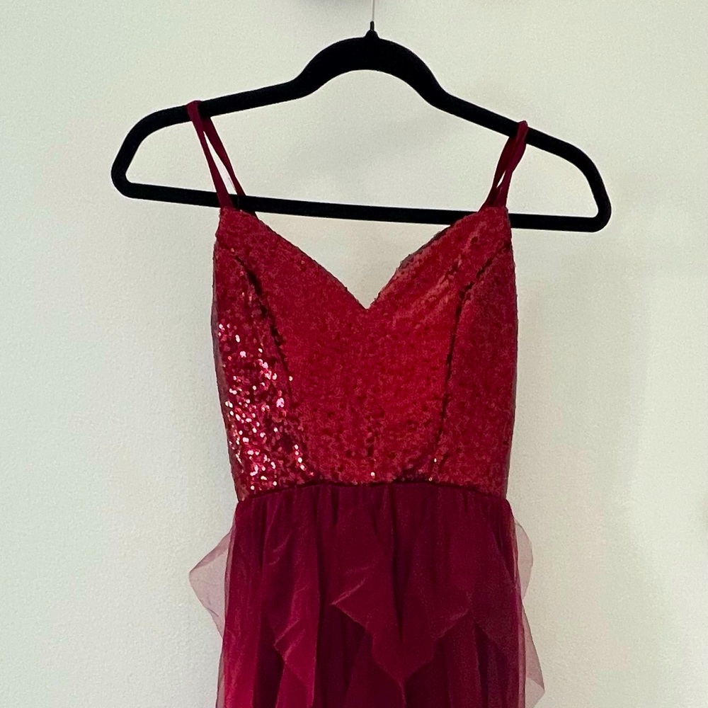 Elegant Burgundy Kids Dress